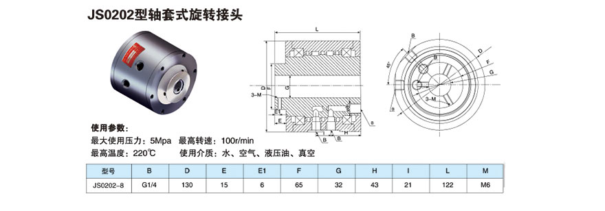 一進多出型旋轉接頭型號